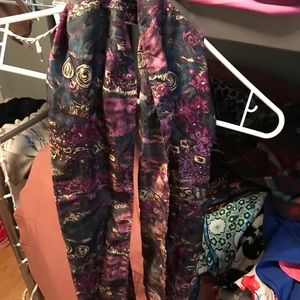 Purple artsy scarf